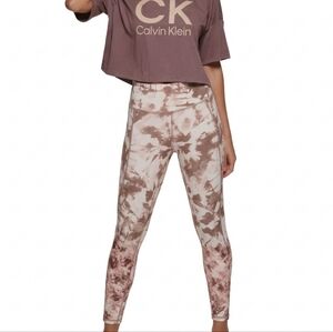 🛍 Calvin Klein Performance Printed High-Waist 7/8 Pockets Legging Buy2Get1 Free